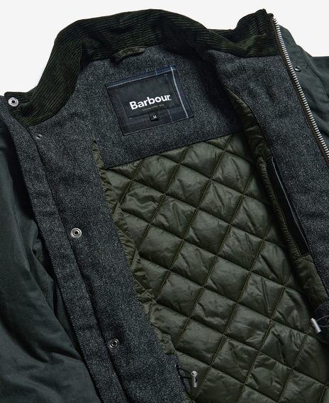 Barbour Emble Wax Jacket — Sage