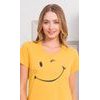 Dámské pyžamo šortky Big smile - žlutá