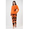 Dámské pyžamo dlouhé Velká panda - oranžová