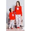 Dětské pyžamo dlouhé Tučňák velký - červená