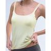 GINA dámské košilka, úzká ramínka, šité, jednobarevné Charmed II 18029P - žlutobílá