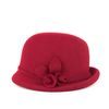 Elegantní klobouk z vlny červený