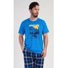 Pánské pyžamo kapri Wild life - modrá