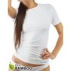 GINA pánské tričko s krátkým rukávem, bezešvé Eco Bamboo 58006P - bílá