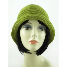 Dámský originální klobouček zelený