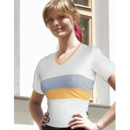 GINA dámské tričko s krátkým rukávem, krátký rukáv, šité 98009P - tm. šedá třešňová