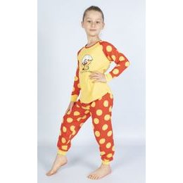 Dětské pyžamo dlouhé Malé kuře - žlutá