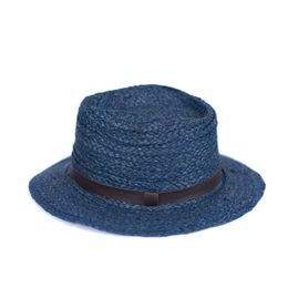 Letní klobouk modrý fedora
