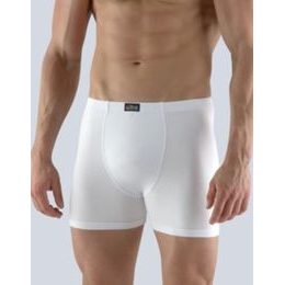 GINA pánské boxerky s delší nohavičkou, šité, 74116P - bílá
