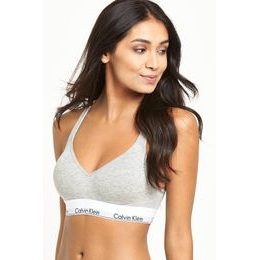 Dámská podprsenka bralette lift CALVIN KLEIN Modern Cotton QF1654E šedá