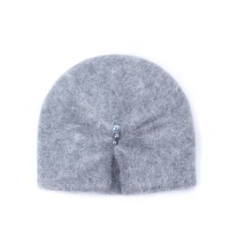 Zimní elegantní čepice šedá