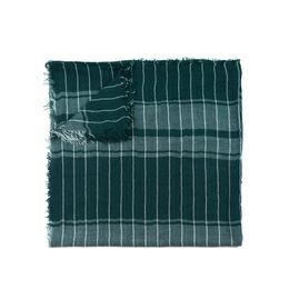 Lehký pruhovaný šál - zelený
