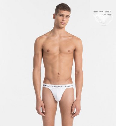 Pánská tanga jockstrap CALVIN KLEIN 2-pack bílá Pánská tanga jockstrap CALVIN KLEIN 2-pack bílá