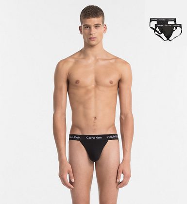 Pánská tanga jockstrap CALVIN KLEIN 2-pack černý Pánská tanga jockstrap CALVIN KLEIN 2-pack černý