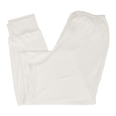 Hedvábné dámské kalhoty s lemem CHANGE Silk Knit smetanově bílé Hedvábné dámské kalhoty s lemem CHANGE Silk Knit smetanově bílé