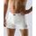GINA pánské boxerky s delší nohavičkou, delší nohavička, šité, s potiskem 74041P - bílá