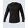 GINA dámské tričko s dlouhým rukávem uni, dlouhý rukáv, šité, jednobarevné Merino 88014P - černá šedá