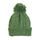 Teplá zimní čepice s střapcem green