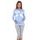 Kojící a těhotenské pyžamo Melany modré s obláčky