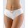 GINA dámské kalhotky klasické, širší bok, šité, s krajkou, La Femme 2 10171P - bílá