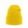 Originální žlutá čepice se zahnutím na zimu