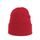 Originální červená čepice se zahnutím na zimu
