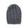 Pletená čepice s copánkovým vzorem tmavě šedá