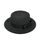 Elegantní klobouk se širokým lemem - černý s mašlí