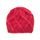 Zimní mřížkovaná čepice červená