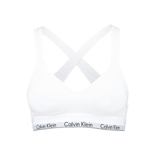 Dámská podprsenka bralette lift CALVIN KLEIN Modern Cotton QF1654E bílá