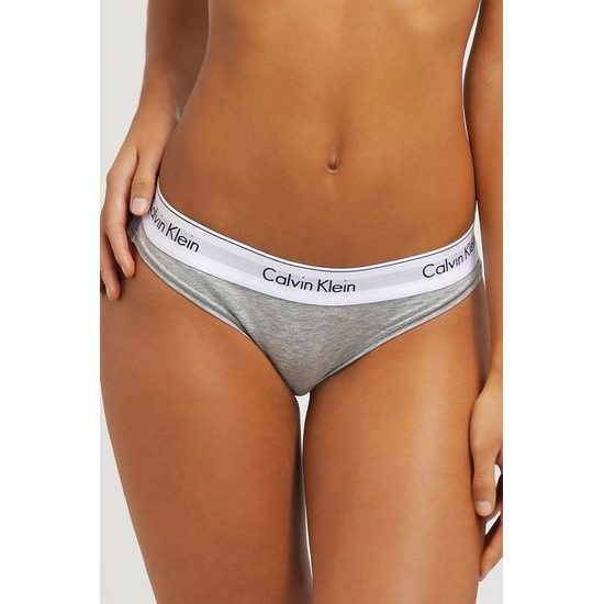 Dámské kalhotky CALVIN KLEIN Modern Cotton F3787E šedé