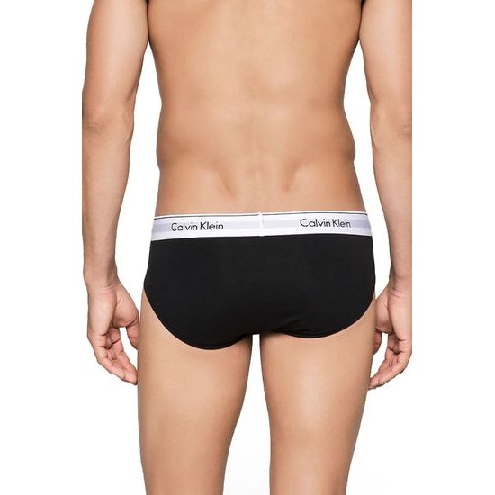 Pánské slipy CALVIN KLEIN Modern Cotton Stretch 2 pack NB1084A černá