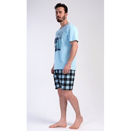 Pánské pyžamo šortky Wander - světle modrá