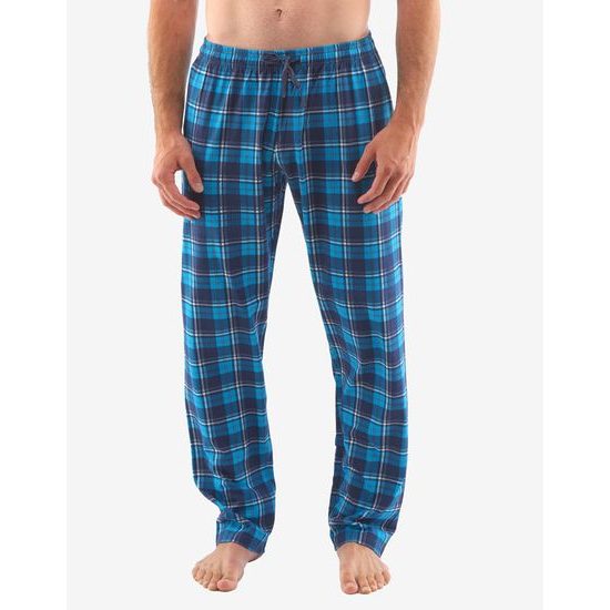 GINA pánské kalhoty dlouhé pyžamové 79141P - měsíc lékořice