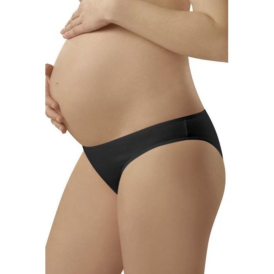 Těhotenské kalhotky Mama mini černé