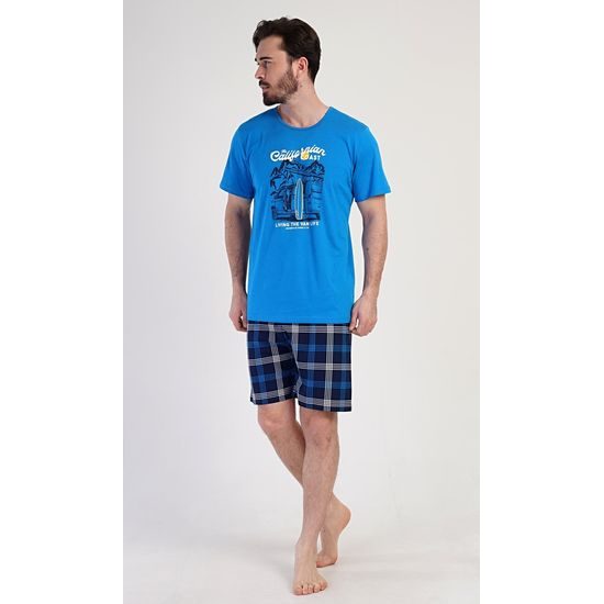 Pánské pyžamo šortky California - modrá