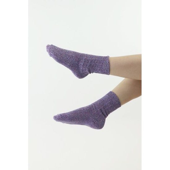 Pletené ponožky Thermona modro-fialové