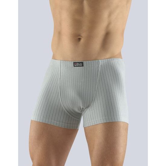 GINA pánské boxerky s kratší nohavičkou, kratší nohavička, šité 73097P - sv. šedá šedá