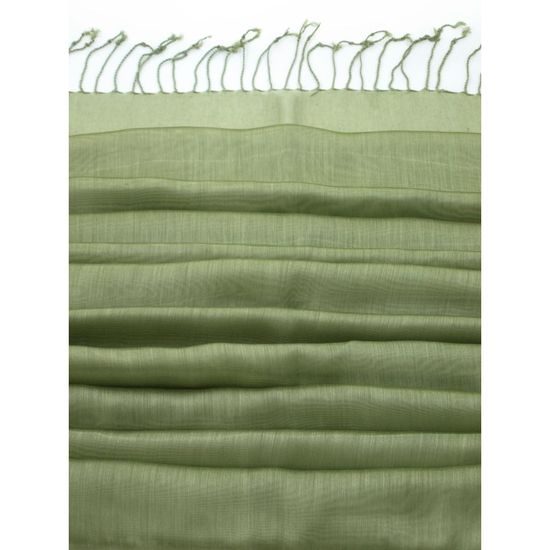 Eleganntí prodyšný šál zelený