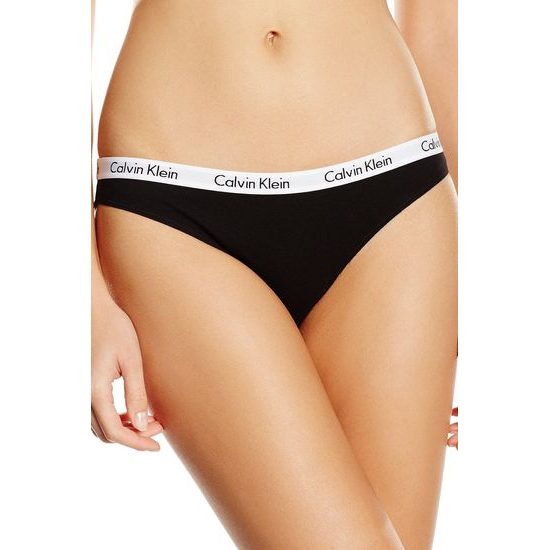 Dámské kalhotky CALVIN KLEIN QD3588E-WZB Carousel 3-pack bikini černá/bílá