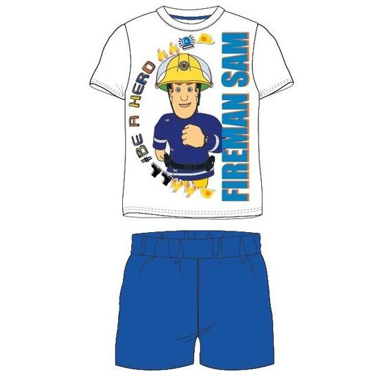 Letní dětské pyžamo Požárník Sam modré