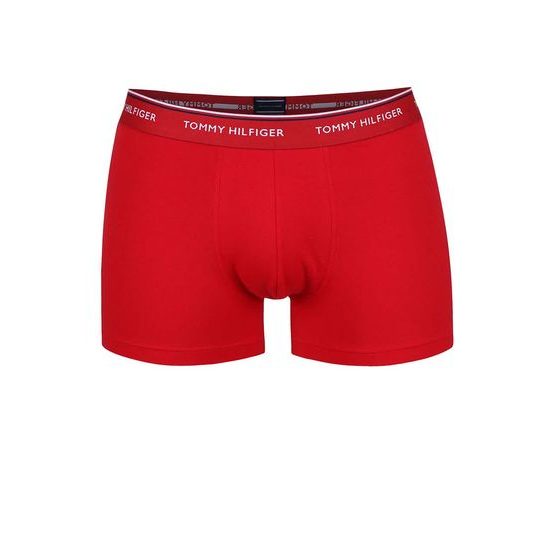 Pánské boxerky TOMMY HILFIGER Premium Essentials 3pack navy/červená/bílá