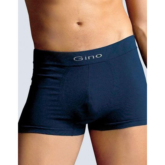 GINA pánské boxerky s delší nohavičkou, delší nohavička, bezešvé, jednobarevné MicroBavlna 54000P - lékořice