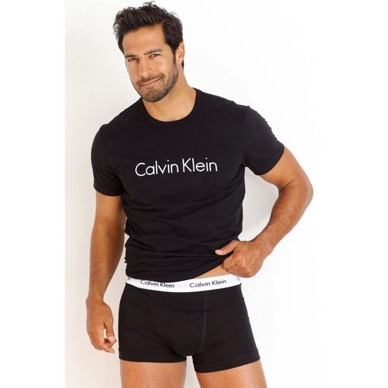 Pánské tričko s krátkým rukávem CALVIN KLEIN NM1129E černé