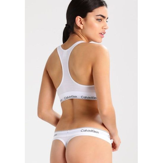 Dámská podprsenka bralette CALVIN KLEIN Modern Cotton F3785E bílá