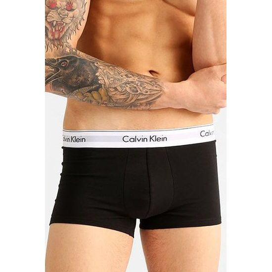 Pánské boxerky CALVIN KLEIN Modern Cotton Stretch 2 pack NB1086A černá