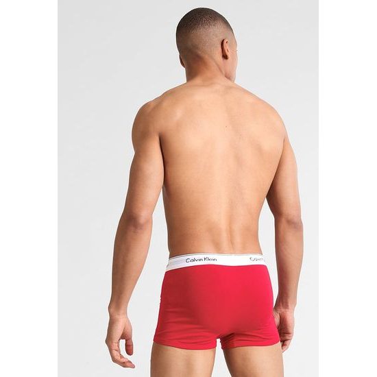 Pánské boxerky CALVIN KLEIN Modern Cotton Stretch 2 pack NB1086A červená/černá