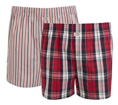 Pánské trenýrky JOCKEY 2-pack (1x pruhované, 1x kostkované trenýrky) Pánské trenýrky JOCKEY 2-pack (1x pruhované, 1x kostkované trenýrky)