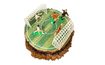 Fondant edible cake paper football field 20 cm