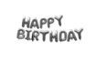 Foil balloon garland - HAPPY BIRTHDAY - 40 cm - silver